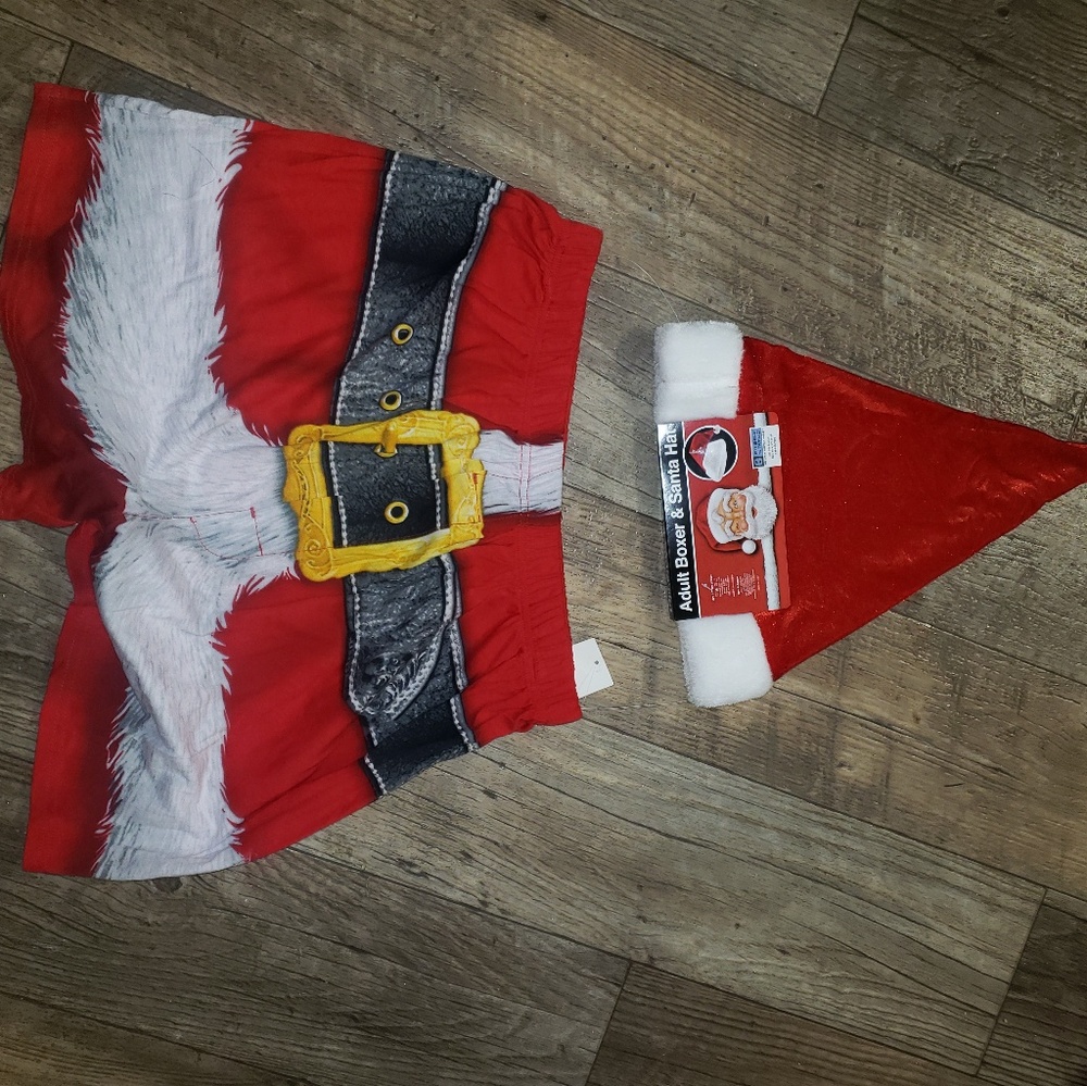 SANTA boxer and hat set